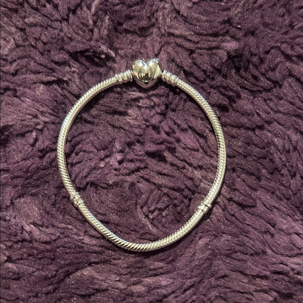 Pandora Heart Clasp Snake Chain Bracelet